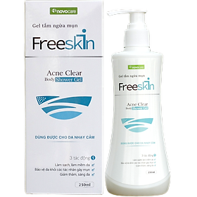 Combo Gel Tắm Ngừa Mụn & Xịt Trị Mụn Cơ Thể - FreeSkin