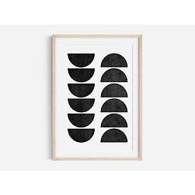 Tranh treo tường |Tranh nghệ thuật trừu tượng -Black and White Abstract Art, Gallery Wall Art, Modern wall art
