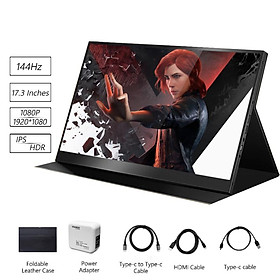 Màn hình dành cho game thủ di động 17,3 inch 4K 144Hz 2K IPS HDR cho máy tính xách tay PS5 XBOX Switch Mini PC Trò chơi điện thoại thông minh Màn hình mở rộng