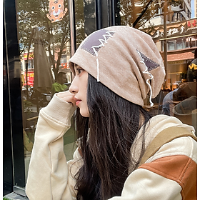 Mũ len trùm đầu phong cách Hàn, nón len nữ thời trang mới