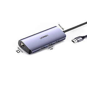 Mua Bộ chia  3 cổng USB 3.0 + Lan 1000Mbps Ugreen 60719-Hàng chính hãng