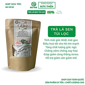 Trà Lá Sen Túi Lọc - Lá Sen Hỗ Trợ Giảm Cân, Giảm Mỡ Máu, Gan Nhiễm Mỡ, Ổn Định Huyết Áp, Ngủ Ngon