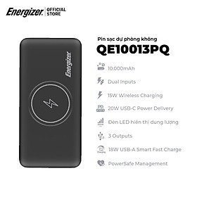 Mua Pin dự phòng Energizer 10000mAh QE10013PQ - 3 cổng sạc ra tiện lợi  tích hợp sạc nhanh - Hàng chính hãng