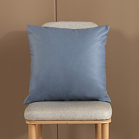 Mua Vỏ Gối Tựa Lưng Sofa Trang Trí Vải Simili Giả Da Trơn Màu Cao Cấp SBK189