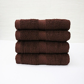 Mua Combo 5  khăn quấn tóc  khăn mặt SPA Nam Phong - 34x80 cm - màu nâu socola