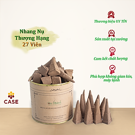 Mua Nhang Nụ Trầm Hương An Nhiên Thượng Hạng  Nụ Trầm Xông Phòng  Thưởng Lãm Hương Thơm Ngọt Sâu NTH- Hộp 27 Viên