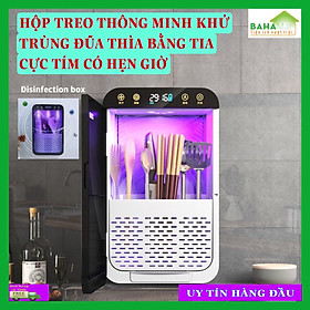 HỘP TREO THÔNG MINH KHỬ TRÙNG ĐŨA THÌA BẰNG TIA CỰC TÍM CÓ HẸN GIỜ 