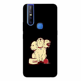 Ốp Lưng in cho Vivo V15 Mẫu Cô Gái Váy Đỏ - Hàng Chính Hãng