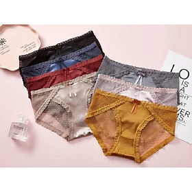 COMBO  QUẦN LÓT SU LỤA PHỐI REN 266