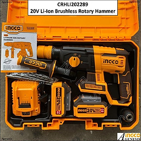 MÁY KHOAN ĐỤC DÙNG PIN 20V- 26MM INGCO CRHLI202289 - HÀNG CHÍNH HÃNG
