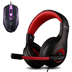 Combo Tai nghe chơi Game Ovann X4 và Chuột Có Dây Cool Mouse