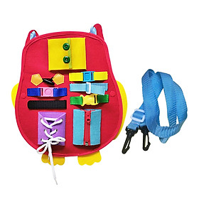 Toddler Busy Board,Montessori Sensory Board,Preschool Educational Learning Toys,Learn to Dress for 1 2 3 4 5 6 Years Old Toddlers