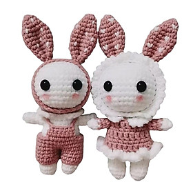 Handmade DIY Crochet Set Rabbits Starter Pack for Adults and Kids
