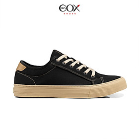 Giày Sneaker Nam Nữ Vải Canvas DINCOX E12 Black/Beige Đơn Giản Thanh Lịch