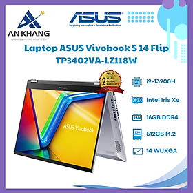 Mua Laptop Asus Vivobook S 14 Flip TP3402VA-LZ118W (Intel Core i9-13900H | 16GB | 512GB | Intel UHD | 14.0-inch WUXGA | Cảm ứng | Win 11 | Bạc) - Hàng Chính Hãng - Bảo Hành 24 Tháng