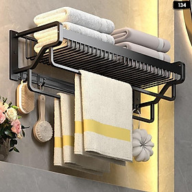 Mua Kệ Treo Khăn Inox Giá Treo Khăn Phòng Tắm Không Cần Khoan Đục Không Gỉ Sét 134