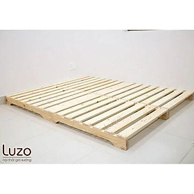Mua Giường Pallet Luzo 1m2 x 2m gỗ thông sấy nhập khẩu mới 100% (chân cao 10cm