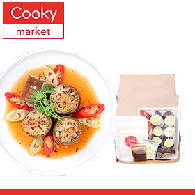 Cà tím nhồi đậu hũ chay