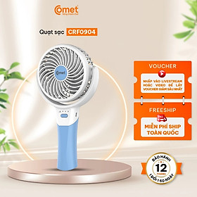 Mua Quạt Sạc Tích Điện Mini Gấp Gọn Cầm Tay Comet CRF0904 3W Pin lithium-ion 3.7V 1200mAh Nhỏ Gọn Sạc USB Tiện Lợi hàng chính hãng