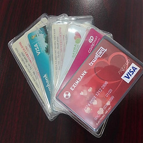 BỘ 8 TÚI ĐỰNG CARD VISIT, ATM, CMND, BẰNG LÁI XE TRONG SUỐT SUNHA,TÚI Ví ĐỰNG BẢO VỆ CHỐNG XƯỚC, TIỆN LỢI,NHỎ GỌN SGT239