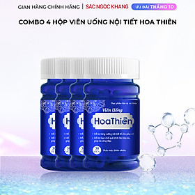 Combo 4 Viên uống Hoa Thiên hộp 30 viên hỗ trợ cân bằng nội tiết tố, cải thiện sinh lý