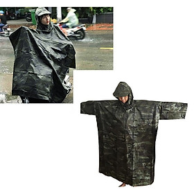Mua Áo Mưa Cánh Dơi Vải Dù Rằn Ri Tiện Lợi