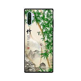 Ốp lưng in cho samsung galaxy note 10 plus mẫu tranh làng tre - hàng chính hãng