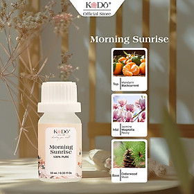 Tinh Dầu Nước Hoa KODO Morning Sunrise Thơm Phòng Nguyên Chất, Black Collection, 10ml/50ml/100ml/500ml