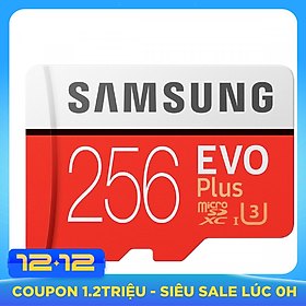 Thẻ Nhớ Micro SDXC Samsung Evo Plus 256GB Class 10 (Kèm Adapter) - Hàng Nhập Khẩu