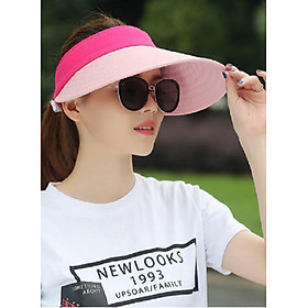 Mũ rộng vành chống nắng nửa đầu phong cách Hàn, nón rộng vành chống nắng cao cấp