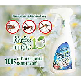 Chai Xịt Diệt Muỗi , Kiến , Gián Thảo Mộc 10s Hương Sả Chanh - An toàn hiệu quả