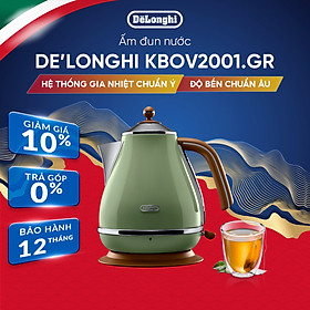 Ấm đun nước siêu tốc DeLonghi Icona Vintage KBOV2001 (BG/ GR)