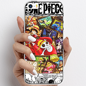 Ốp lưng cho iPhone 5, iPhone SE 2016 nhựa TPU mẫu One Piece cờ đỏ