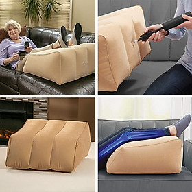 Mua Gối gác chân bơm hơi cho người suy giãn tĩnh mạch-Hàng nhập khẩu - Gác chân  tựa lưng thoải mái - Gấp gọn tiện mang theo