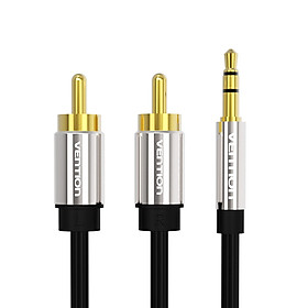 Cáp chuyển Audio 3.5mm sang 2RCA hàng chính hãng Vention BCFB 3-5m