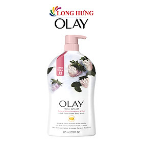 Sữa tắm Olay Fresh Outlast Body Wash (975ml) - Hàng chính hãng - White Strawberry & Mint