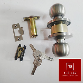 Mua Khóa cửa tay nắm tròn inox cò khóa dài ngắn tùy chọn