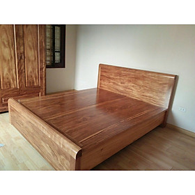 Giường Juno Sofa gỗ Miền Bắc 1m6 hoặc 1m8 vạt liền có hộc 
