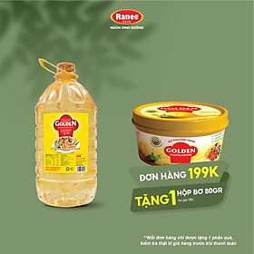 {Đơn 199k tặng hộp bơ 80g} Dầu ăn thượng hạng Ranee Golden 5 lít