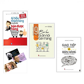 Combo Giao Tiếp Chuyên Nghiệp Để Bán Hàng Thành Công + 9 Bài Học Về Tài Ăn Nói Trong Bán Hàng + Ai Hiểu Được Khách Hàng Người Ấy Bán Được Hàng Tặng Kèm Postcard Những Câu Nói Của Người Nổi tiếng