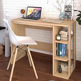 Mua Bàn Học Kèm Giá Sách 1m 3 Ngăn - Dru Hàng Chính Hãng
