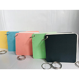 Combo 2 tập Flashcard trắng khổ lớn 10x10cm dày đẹp (100 thẻ+ 2 khoen móc) định lượng 350gsm 100 thẻ dày 5cm. Flashcard trắng 100 thẻ khổ lớn 10x10cm tặng kèm 2 khoen móc. Flasshcard trắng khổ lớn dùng để học hoặc vẽ