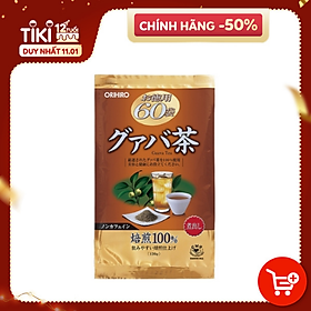 Trà Ổi Giảm Cân Orihiro Nhật Bản Túi 60 Gói