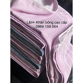 Khăn tắm cotton quấn em bé sơ sinh KT 60x120, nặng 200g