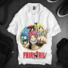 Áo thun trắng Fairytail, Áo thun trắng trẻ trung năng động Unisex Nam Nữ