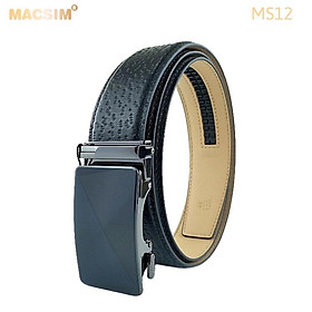 Thắt lưng nam da thật cao cấp nhãn hiệu Macsim MS12