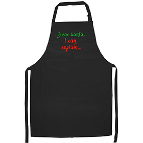 Tạp Dề Làm Bếp In Hình Christmas Dear Santa Naughty define Good