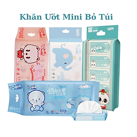 Khăn giấy ướt Mini Hoạt Hình Cao Cấp Bỏ Túi Tiện Lợi Khăn ướt miniGD708