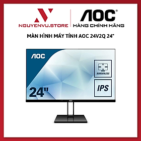 Màn hình máy tính AOC 24V2Q 24 inches IPS FHD 75Hz (Đen)...