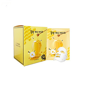 Hộp 30 Mặt Nạ Chống Lão Hóa, Ngăn Ngừa Mụn Rainbow L'affair Honey Mask 750ml